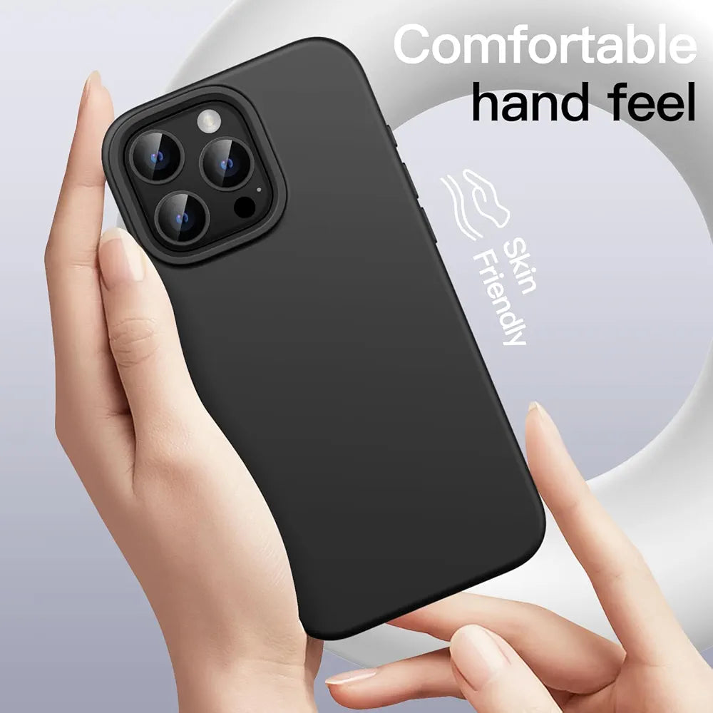 JETech Liquid Silicone Case for iPhone 16 Pro Max 6.9-Inch, Silky Soft Touch Full-Body Protective Phone Case, Anti-Scratch Shockproof Cover with Microfiber Lining
