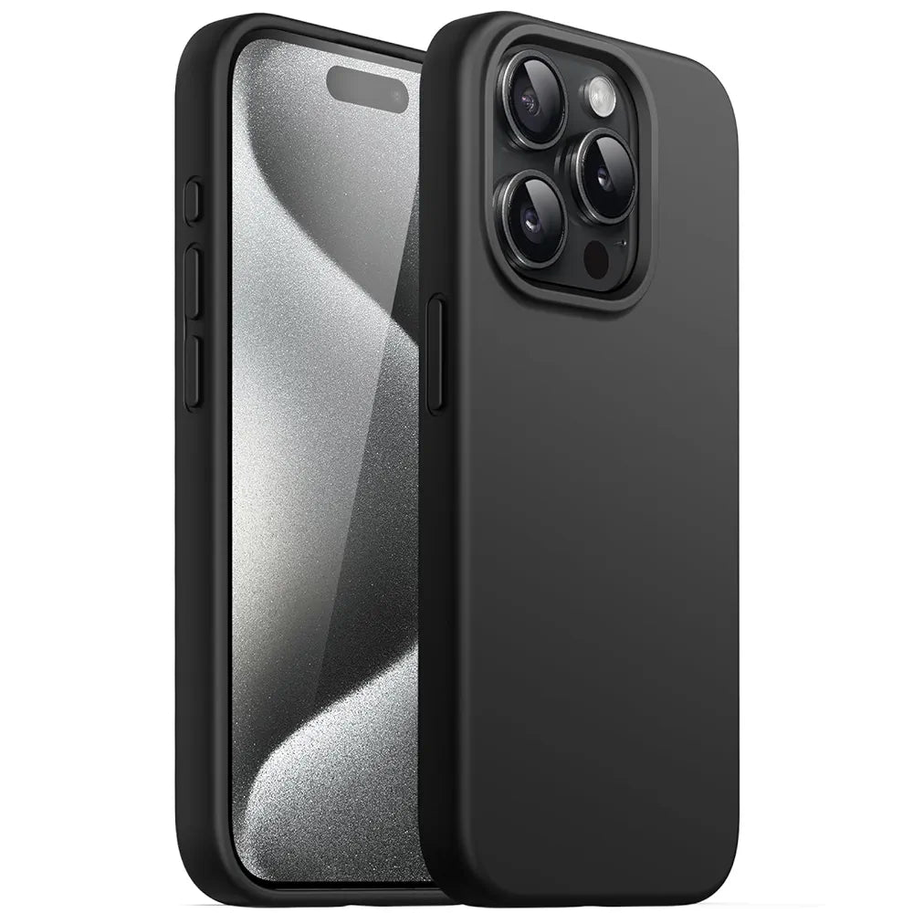 JETech Silicone Case for iPhone 15 Pro Max 6.7-Inch, Silky-Soft Touch Full-Body Protective Phone Case, Shockproof Cover