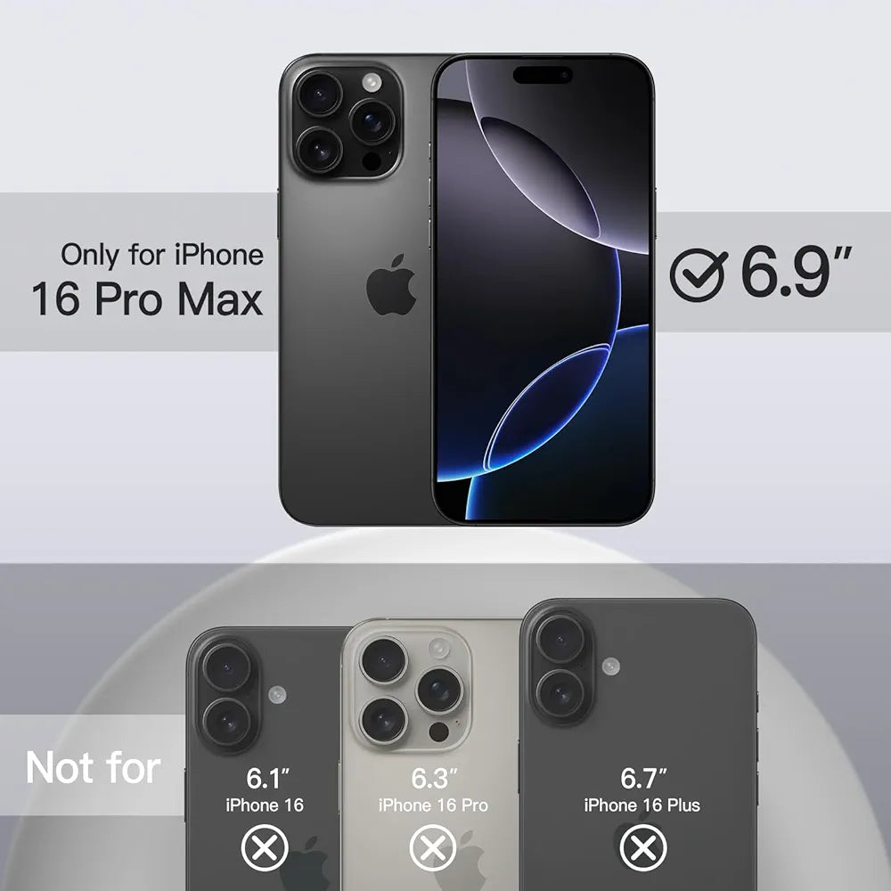 JETech Liquid Silicone Case for iPhone 16 Pro Max 6.9-Inch, Silky Soft Touch Full-Body Protective Phone Case, Anti-Scratch Shockproof Cover with Microfiber Lining 