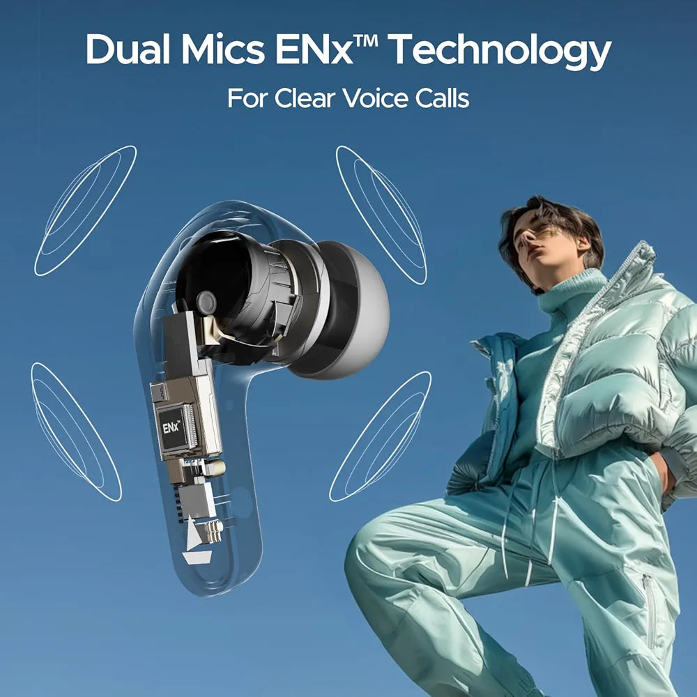 boAt Airdopes 311 Pro Truly Wireless in Ear Earbuds, Up to 50 Hrs Playtime, Dual Mics, Low-Latency Mode, ASAP Charging, IPX4, IWP Tech, BT v5.3 