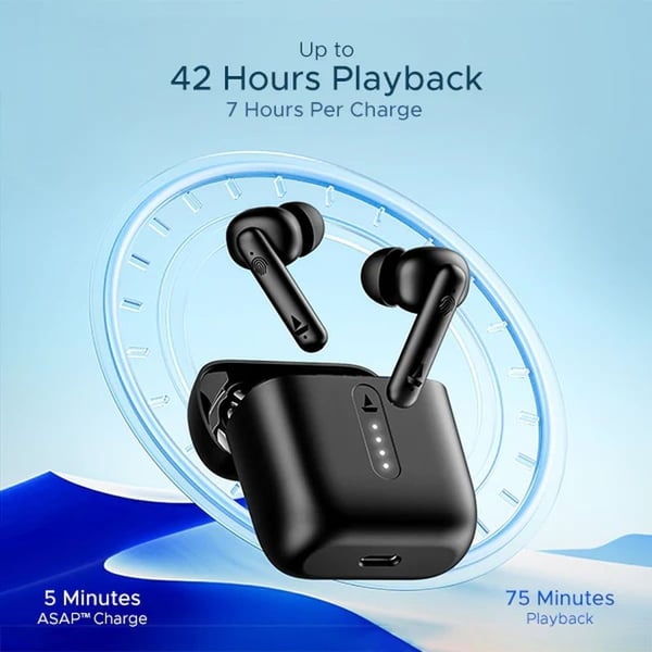 Boat Airdopes 141 True Wireless Earbuds Bold Black
