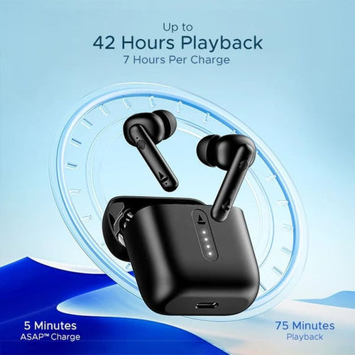 Boat Airdopes 141 True Wireless Earbuds Bold Black